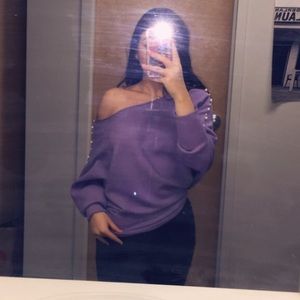 FASHION NOVA sweater with pearl detail